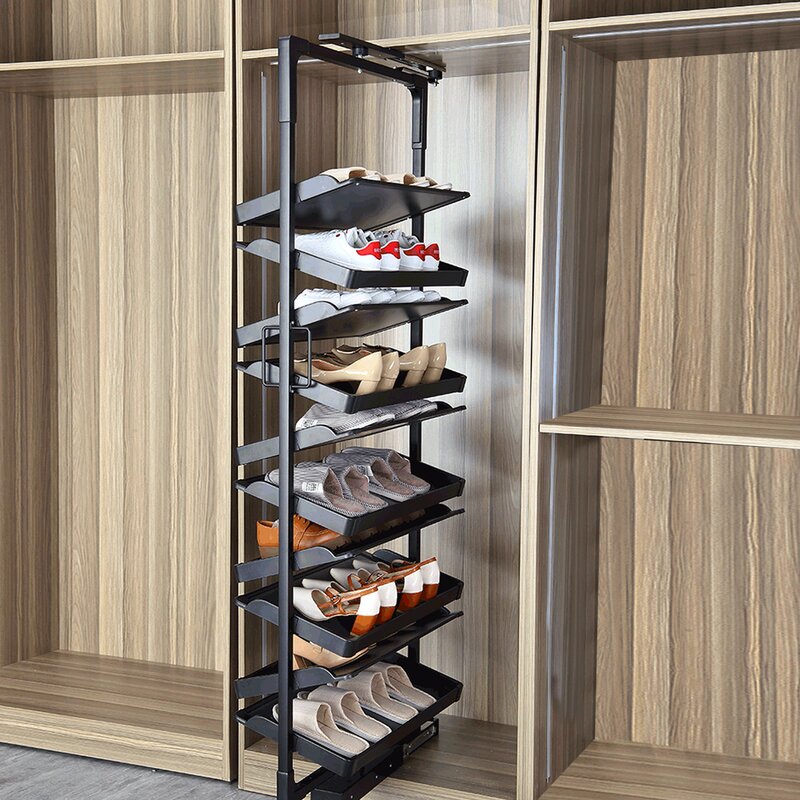 Pull out shoe sale rack for wardrobe